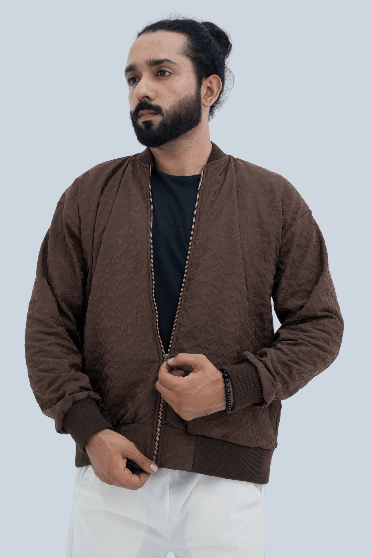 TERRA Quilted Bomber Jacket